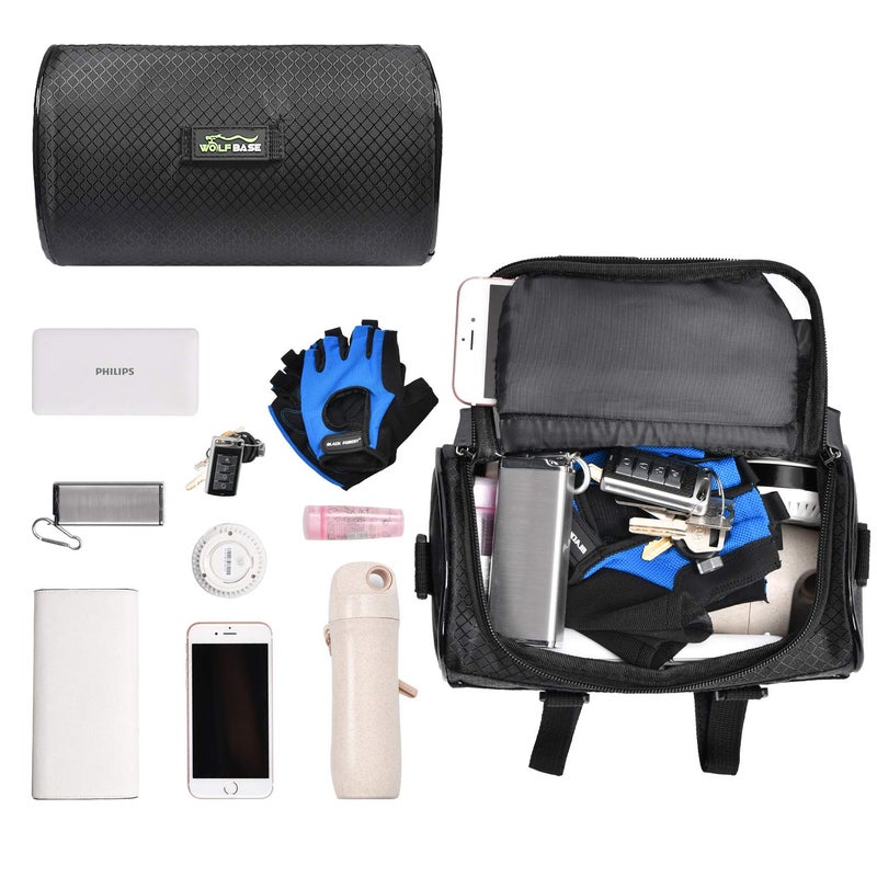 Oranlife Bike Handlebar Bag, Waterproof Phone Cycling Mount Front Bags, Bicycle Storage Bag with Removable Shoulder Strap, 6 inch Transparent Pouch, Best Gift - Image 3